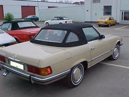 Sufflett Mercedes W107 280-560SL 71-89 brun