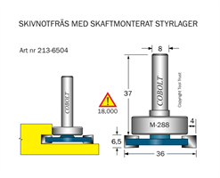 Skivnotfräs L=6.5 F=4 D=36 S=8