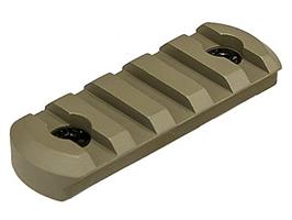 Rail kit M-LOK. 5 Slot Picatinny Rail 6cm TAN/GRÅ