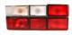 Baklampe 240-260 79-90 Rød/Hvit venstre
