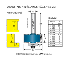 Falsfräs L=15 D=32 S=8 SL=37