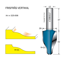 Frisfräs R=21 D=26 L=42 S=12