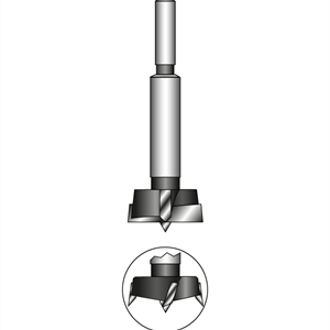 HM-kvistborrsats i trälåda, 15 - 35 mm