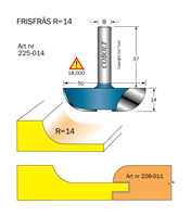 Frisfräs R=14 D=50 L=14 S=8