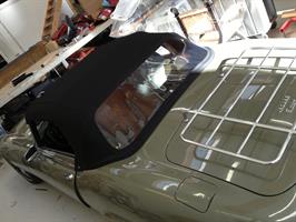 Sufflett Jaguar E-type 72-74 tyg svart