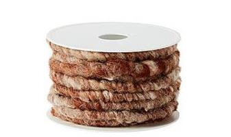 Wollkordel 10mm brun 10m/r