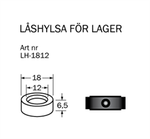 LH-1812 Låshylsa 12  x 18 mm