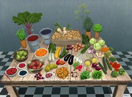 Skördebord  100x70 cm