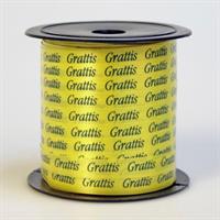 Sverigesnöre Poly Grattis 10 mm 50 m/r
