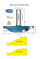 Frisfräs R=22.2 D=78 L=16 S=12