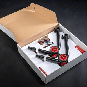 LV8 ELEVATE REAR U-STAND, Forks, Black/White