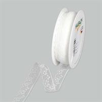 Band 18 mm ca 18 m/r spets off white
