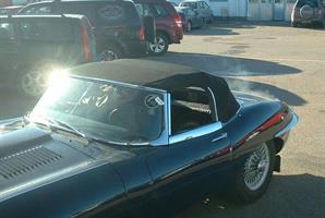 Sufflett Jaguar E-type 61-71 tyg svart