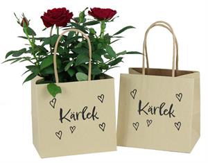 Papperskasse text "Kärlek" 20/fp