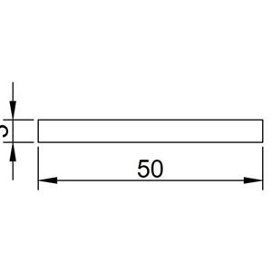Cellegummi strips 50x3 mm sort m/lim - 20 meter