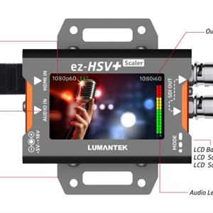 Lumantek ez-HSV+, HDMI to SDI Converter /w DISPLAY