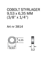 Kullager 9,53 x 6,35 mm (3/8" x 1/4")