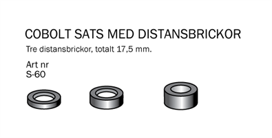 Sats 3 st Distanser D=16mm