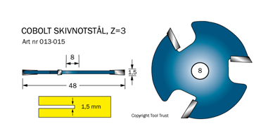 Notskiva L=1.5 D=48 Z=3