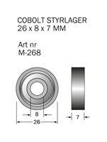 M-268 Kullager 26 x 8 x 7 mm