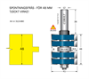 Spontfräs L1=8 L2=48 F=9.5 D=41 S=12