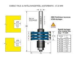 Falsfräs L=17.5 D=41 TL=80 S=8