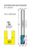 Notfräs D=10 L=20 TL=80 S=8