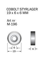 M-196 Kullager 19 x 6 x 6 mm