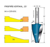 Frisfräs 15° D=26 L=42 S=8