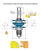 Kontraprofilfräs R=5 D=43 Not=4 S=12