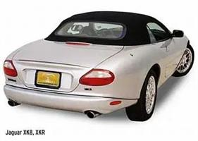 Sufflett Jaguar XK/XKR-8 97-06 tyg TWR svart