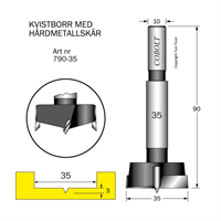 HM Kvistborr D=35 TL=90 S=10