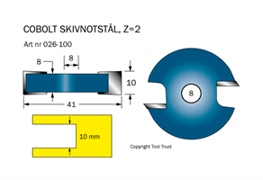 Notskiva L=10 D=41 Z=2