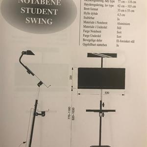 Studio Swing høy lett med sort filt