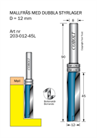 Mallfräs D=12 L=45 TL=90 S=8