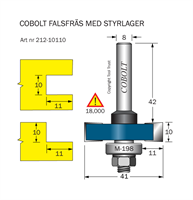 Falsfräs L=10 F=11 D=41 S=8 SL=42