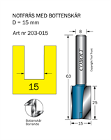 Notfräs D=15 L=25 TL=63 S=8