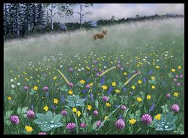 Midsommarnatt 70x50 cm (poster)