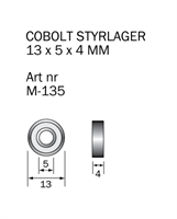 M-135 Kullager 13 x 5 x 4 mm