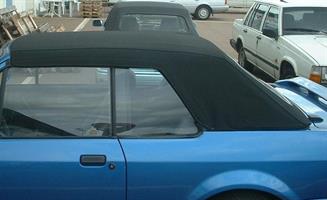 Sufflett Escort I 83-91 tyg svart
