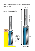 Mallfräs D=14 L=45 TL=95 S=8
