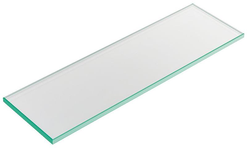 Glasshylle 600x120x10 mm klart glass