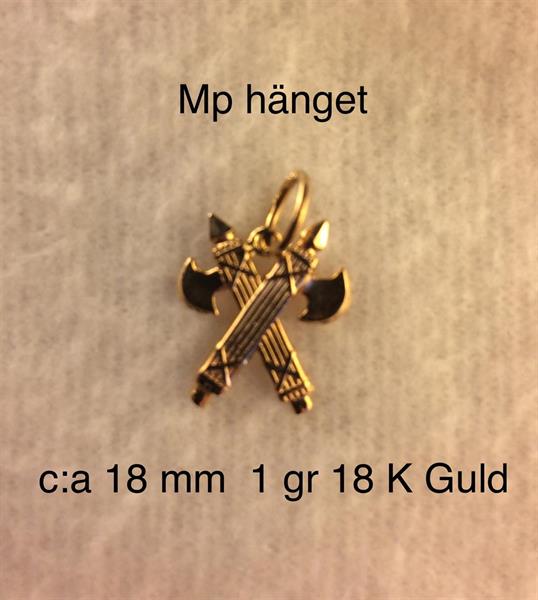 MP HÄNGET  18K Guld