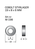 M-198 Kullager 19 x 8 x 6 mm