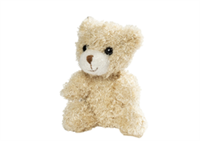 Teddybjörn nalle beige 9cm 6/fp CE märkt