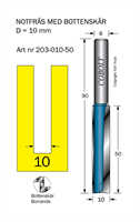 Notfräs D=10 L=50 TL=90 S=8