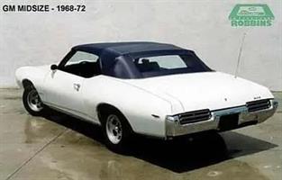 Sufflett GM 68-72 Midsize vinyl svart combo plast