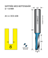 Notfräs D=8 L=30 TL=80 S=12