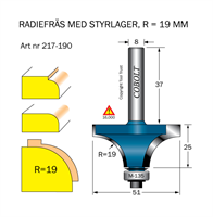 Avrundningsfräs R=19 D=51 L=25 S=8