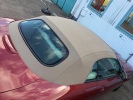 Sufflett Jaguar XK/XKR-8 97-06 ST-tyg dark beige